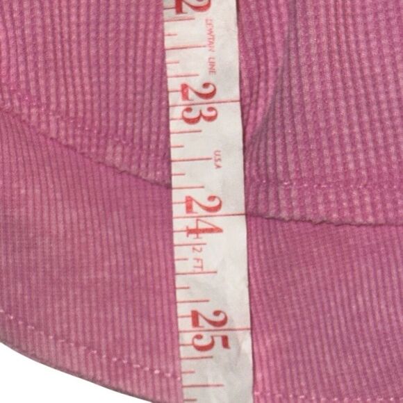 Sunnyside By Sundry Pink Crew Neck Long Sleeve Waffle Thermal Shirt Ladies Small - Picture 8 of 8